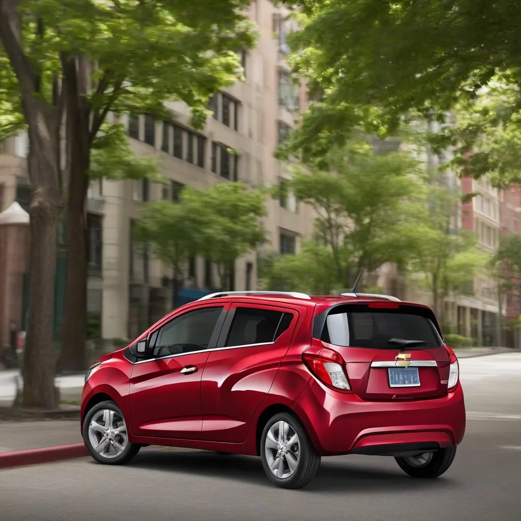 Chevrolet Spark Van ngoại thất nhỏ gọn, linh hoạt trên phố đông