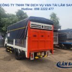 Xe tải cẩu chuyên dụng cho thuê tại Vĩnh Long, dịch vụ vận chuyển và nâng hạ hàng hóa an toàn, hiệu quả bởi Xe Tải Mỹ Đình.