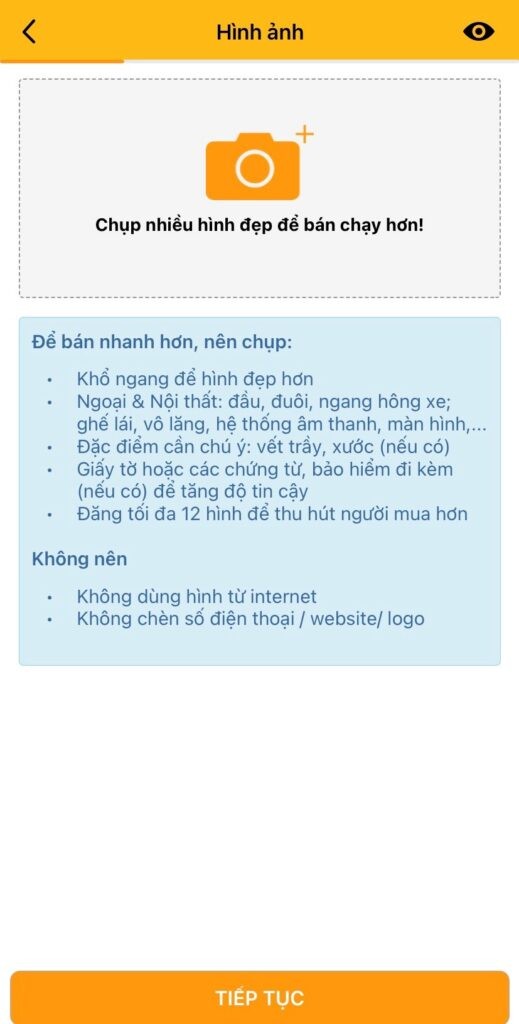 Thêm hình ảnh xe