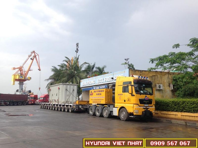 Xe tải Man siêu trường vận chuyển máy biến áp
