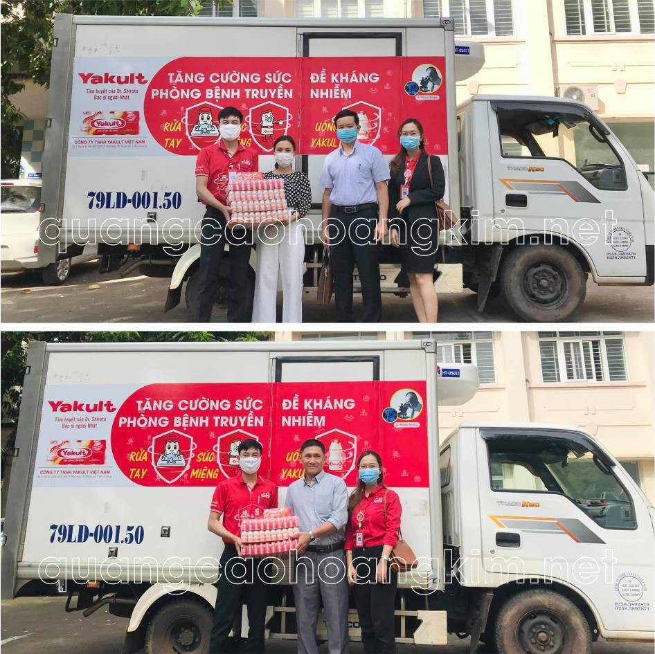 Mẫu decal xe tải đẹp quảng cáo dịch vụ du lịch