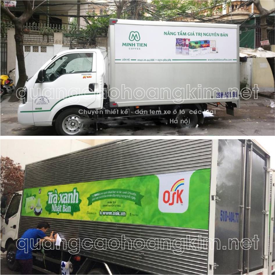 Mẫu decal xe tải đẹp quảng cáo sản phẩm nông nghiệp