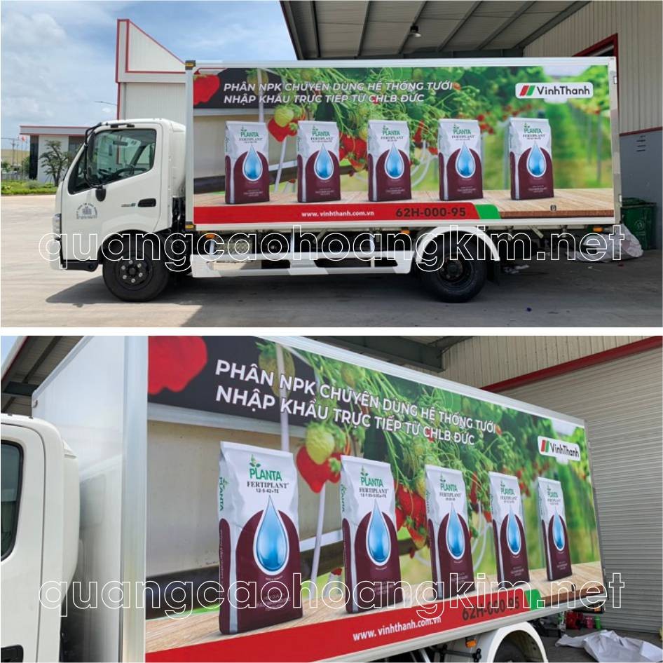 Mẫu decal xe tải đẹp phong cách thể thao, mạnh mẽ