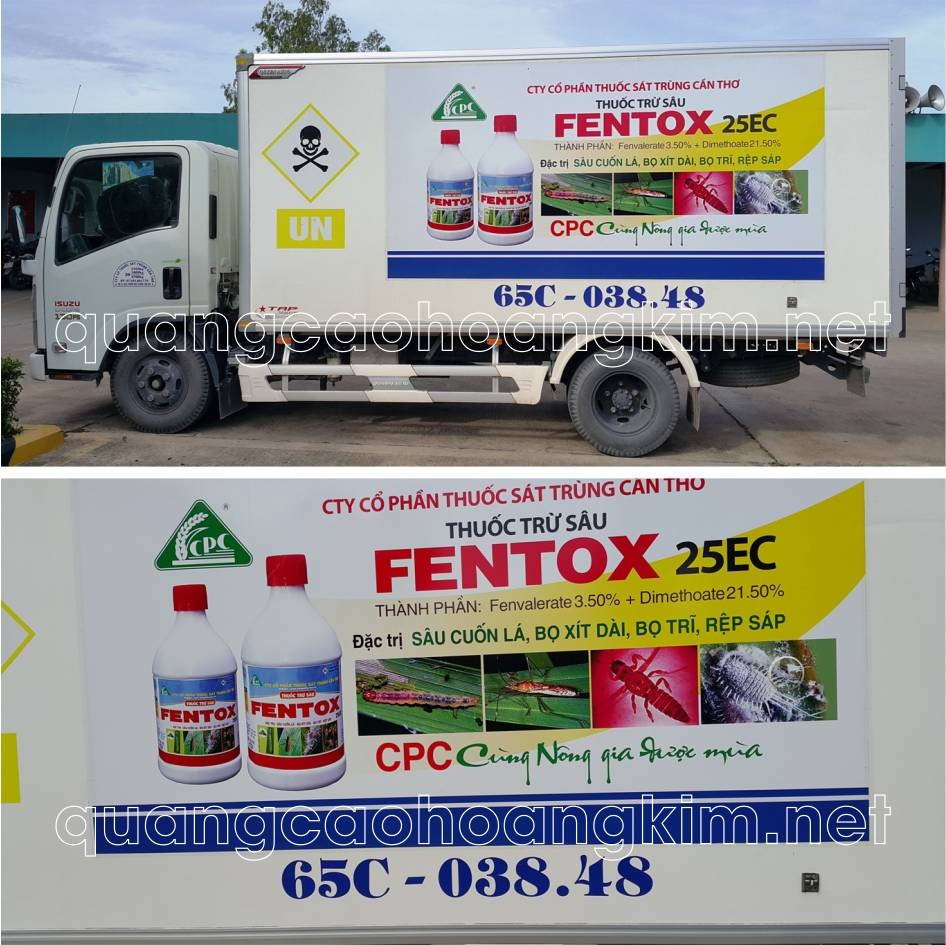 Mẫu decal xe tải đẹp với họa tiết trang trí độc đáo