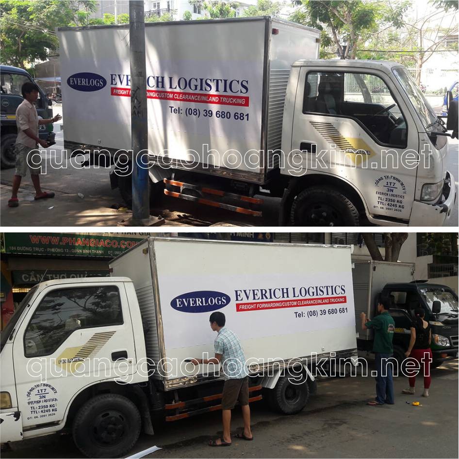 Mẫu decal xe tải đẹp với hình ảnh động vật đáng yêu