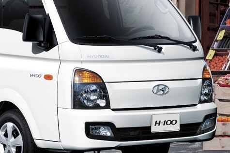 alt text: Hình ảnh cụm đèn trước xe tải 1 tấn Hyundai H100