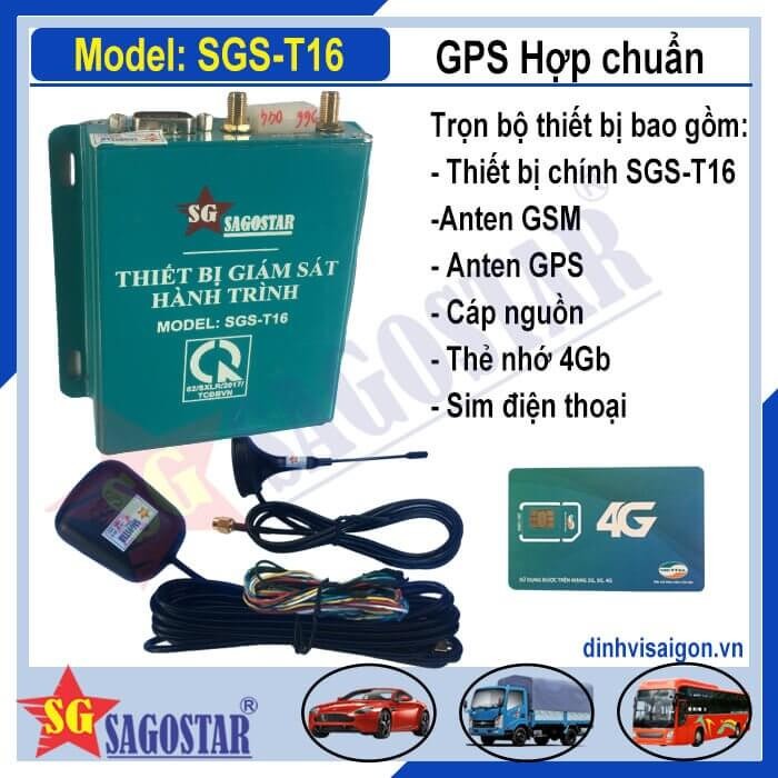 Hình ảnh các thành phần của thiết bị giám sát hành trình SGS-T16