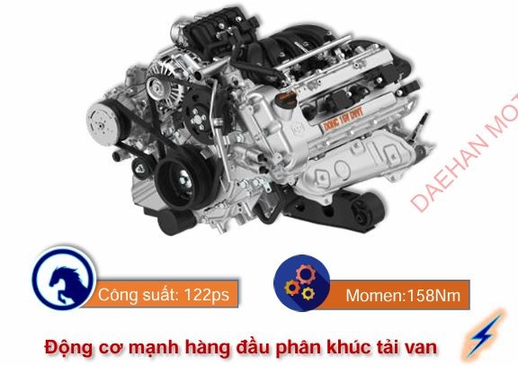 Động cơ DVVT 1.6L trên xe tải Tera-v8