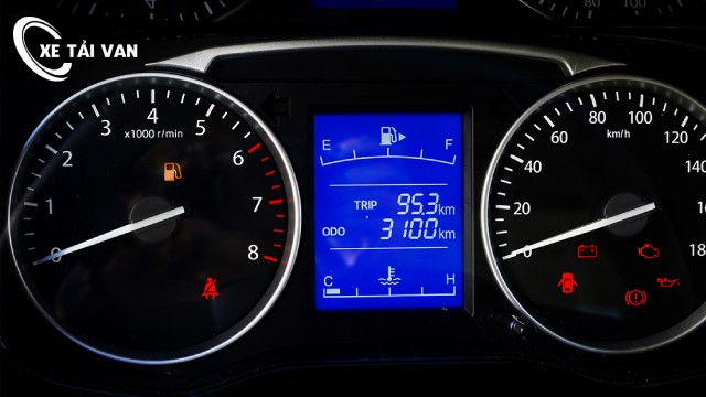 Dashboard klokken van de Thaco Frontier 2s bestelwagen