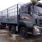 Xe tải Dongfeng Trường Giang 4 chân mạnh mẽ trên đường trường