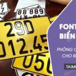 Font chữ biển số xe tải: mẫu phông chữ chuyên dụng cho thiết kế biển số xe, dễ đọc và đúng quy chuẩn