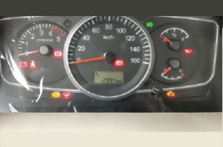 Daewoo dump truck multi-function display