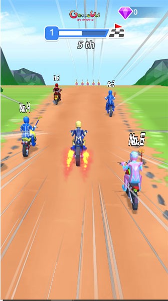 Supera gli avversari nel gioco di corse motociclistiche 3D ad alta velocità