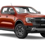 Hình ảnh xe tải Ford Ranger Sport màu đỏ mạnh mẽ và cuốn hút