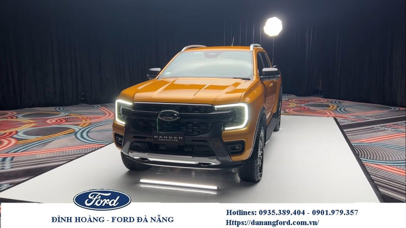 Orange Ford Ranger Wildtrak