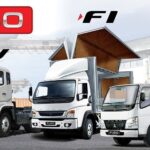 Xe tải Fuso Fi sở hữu ngoại thất mạnh mẽ và hiện đại