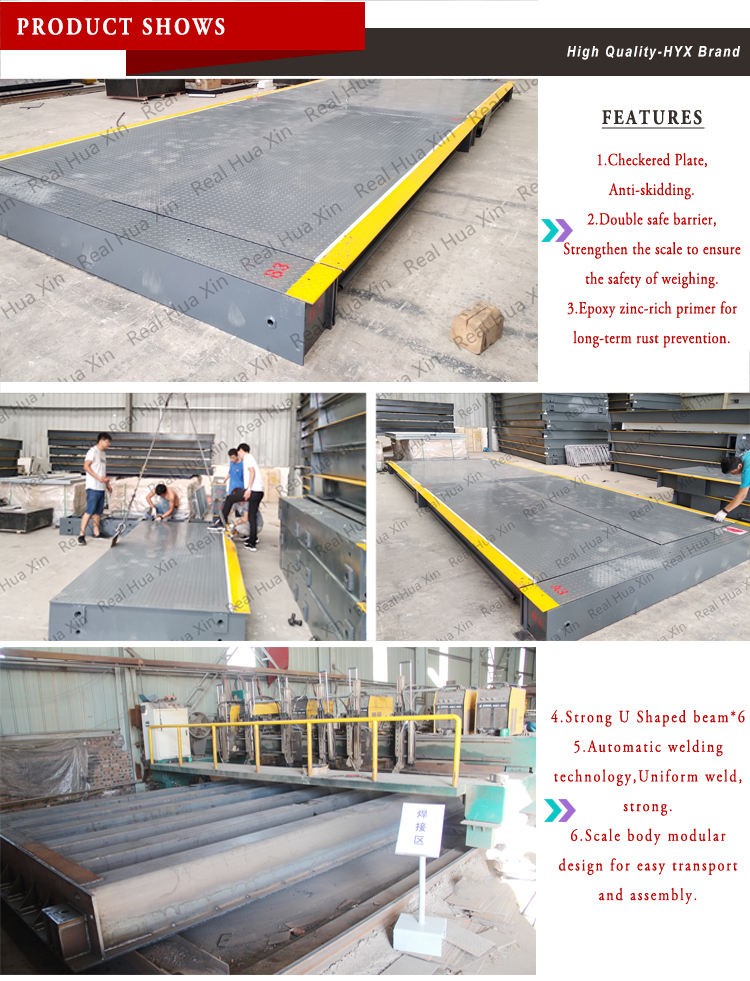 Hình ảnh ứng dụng cân xe tải Trung Quốc trong nhà máy sản xuất