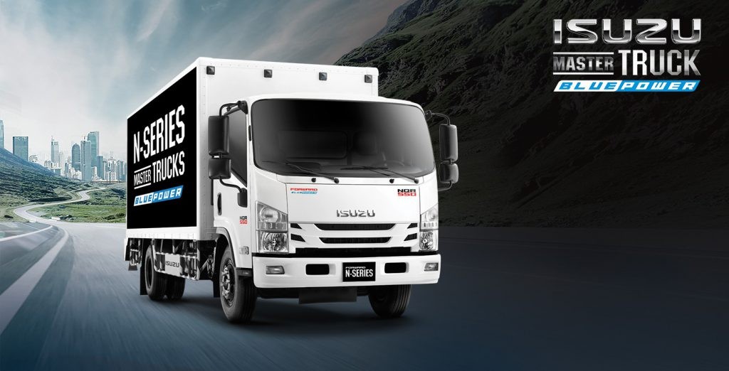 โลโก้ตัวอักษร ISUZU สีน้ำเงิน