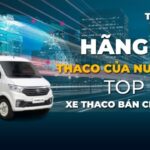 alt text: Xe tải Thaco trưng bày tại đại lý