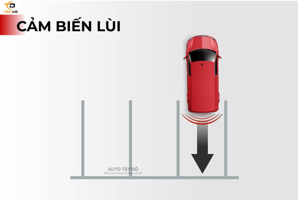 Hệ thống cảm biến lùi ở xe tải van Teraco V8
