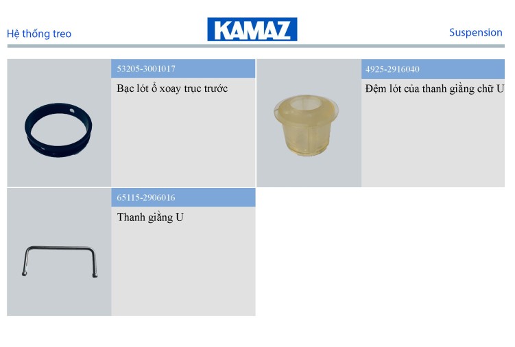 Giá treo palance hệ thống treo xe tải Kamaz