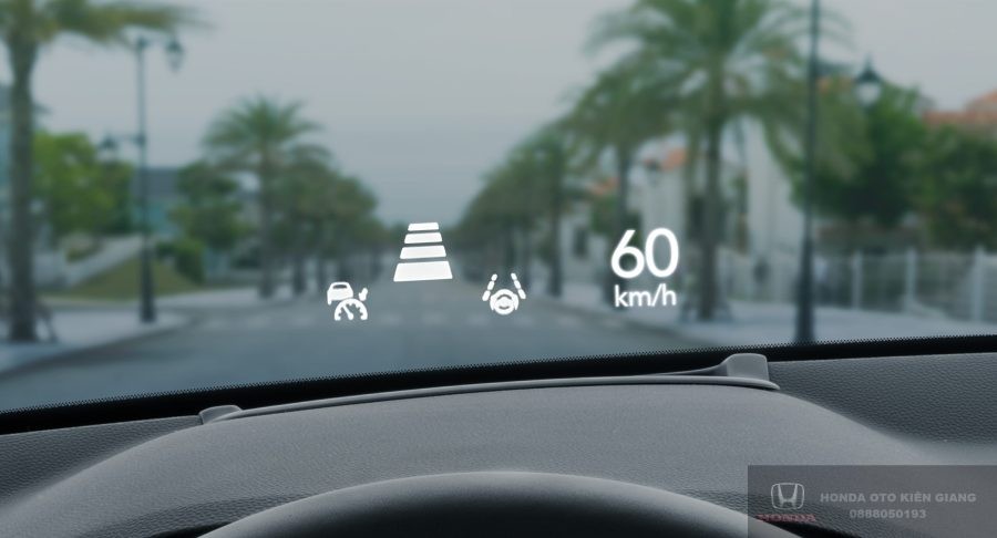 Wyświetlacz HUD na przedniej szybie w Hondzie CR-V 2025
