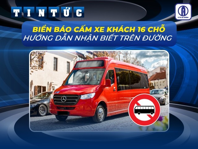 Biển báo cấm xe tải và xe khách trên đường