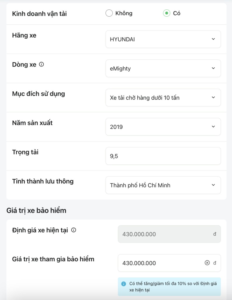 Ejemplo de una plataforma de seguros online