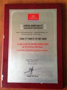 Hình ảnh Việt Nhật trở thành đại lý 3S chính thức của Daehan Teraco năm 2017, đánh dấu sự mở rộng sang phân khúc xe tải khác