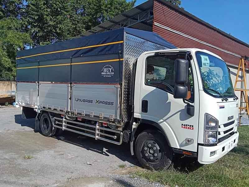 Xe tải Isuzu 3.5 tấn thùng bạt bửng nhôm