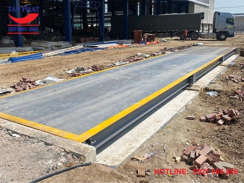 Trạm cân điện tử 100 tấn lắp đặt tại Hà Nam