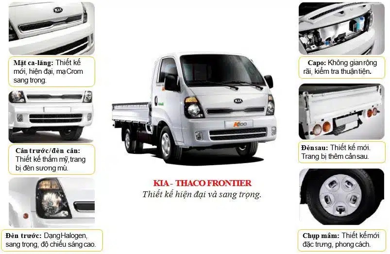 Ngoại thất cabine xe Kia K200
