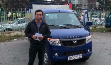 Kenbo 990kg truck with canvas cover, side view