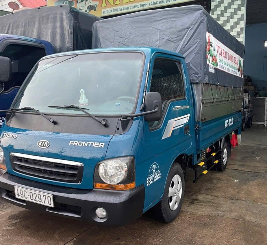 Xe tải Kia K125 mui bạt cũ giá 150 triệu, dòng xe tải máy dầu bền bỉ, tiết kiệm nhiên liệu.