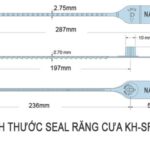 chiều dài seal răng cưa