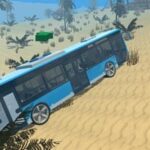 Hình ảnh mô tả giao diện bắt đầu game Lái xe bus 3D