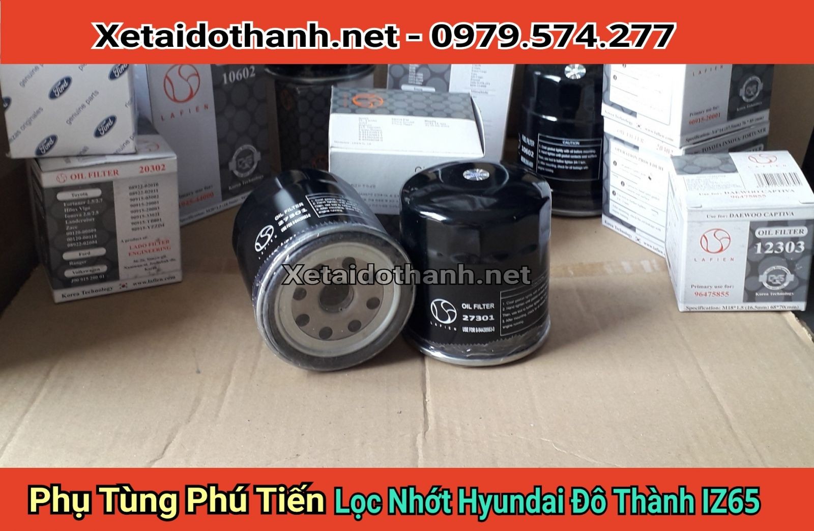 Filtro de aceite original para camión Đô Thành IZ65