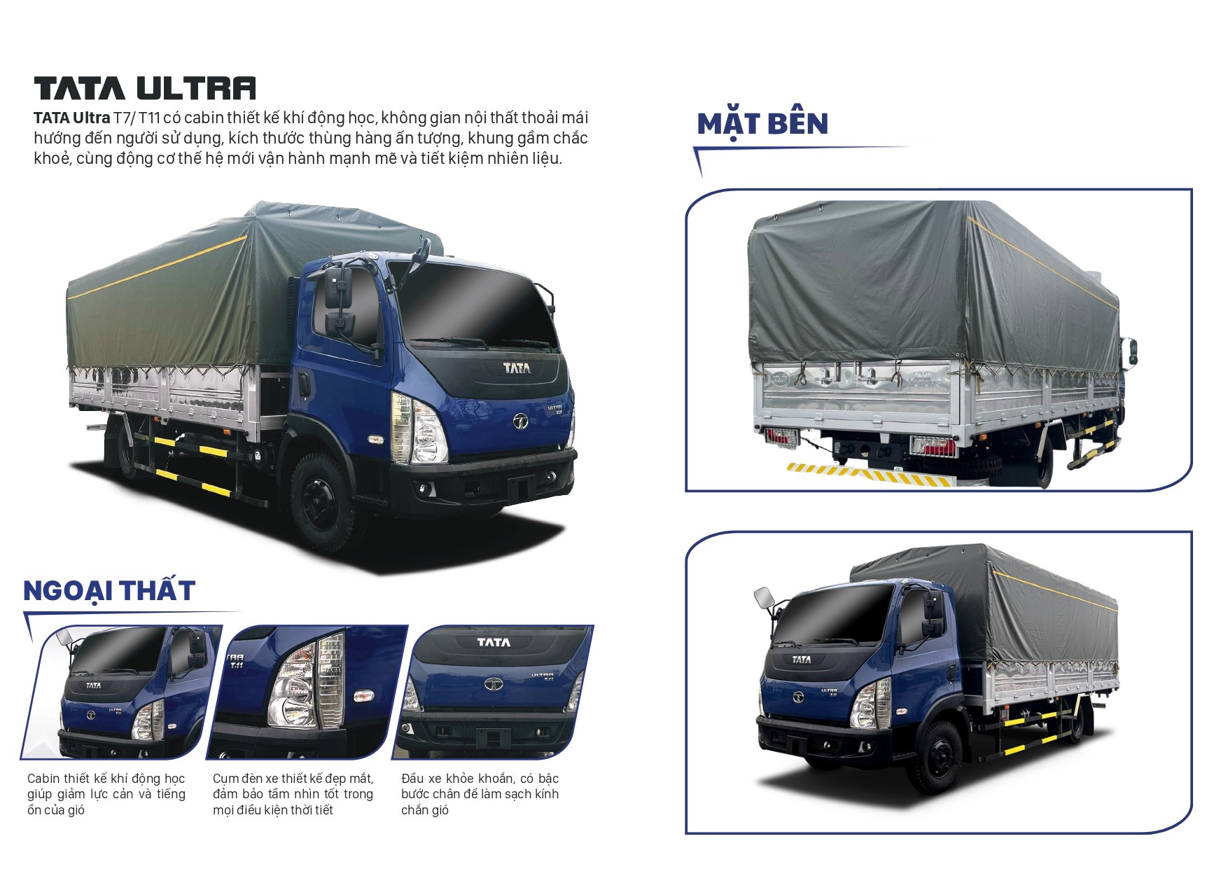 Seitenansicht des Tata Ultra LKW