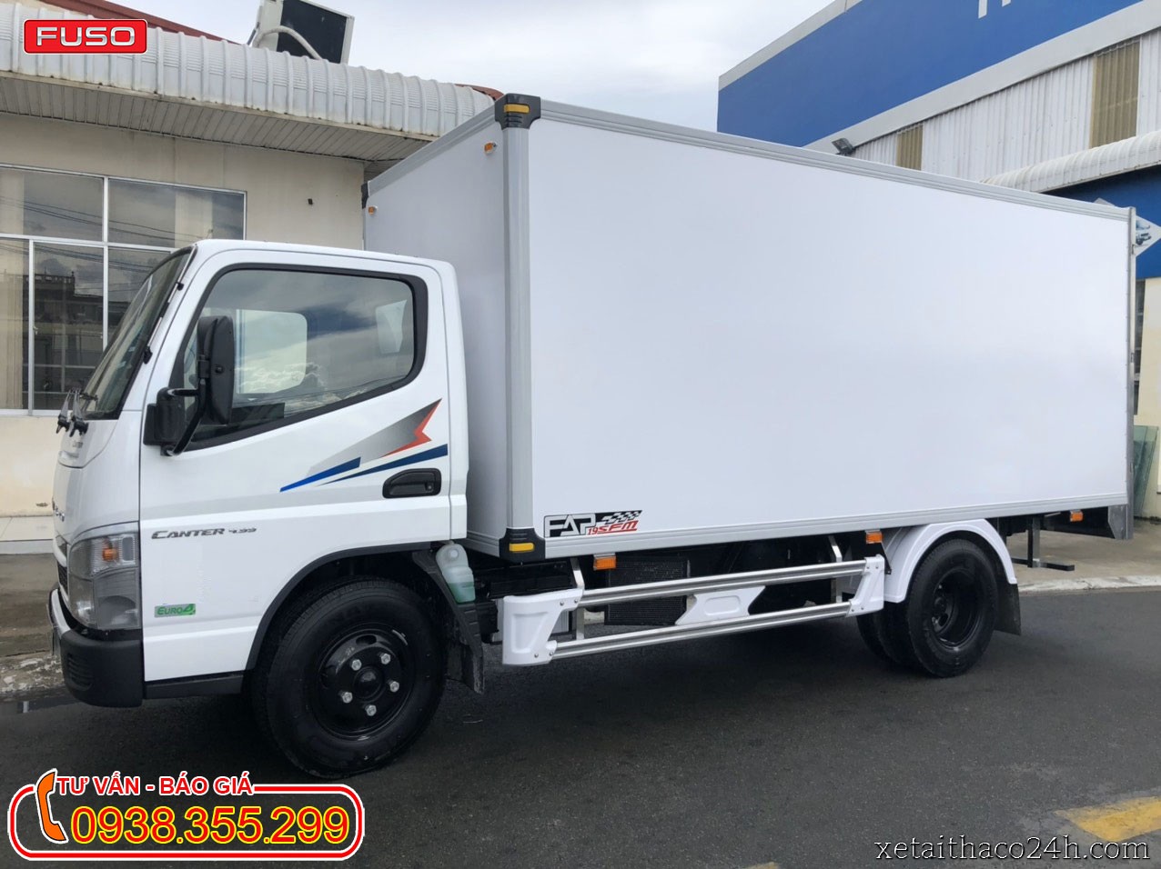 Xe tải Mitsubishi Fuso Canter 4.99 thùng kín