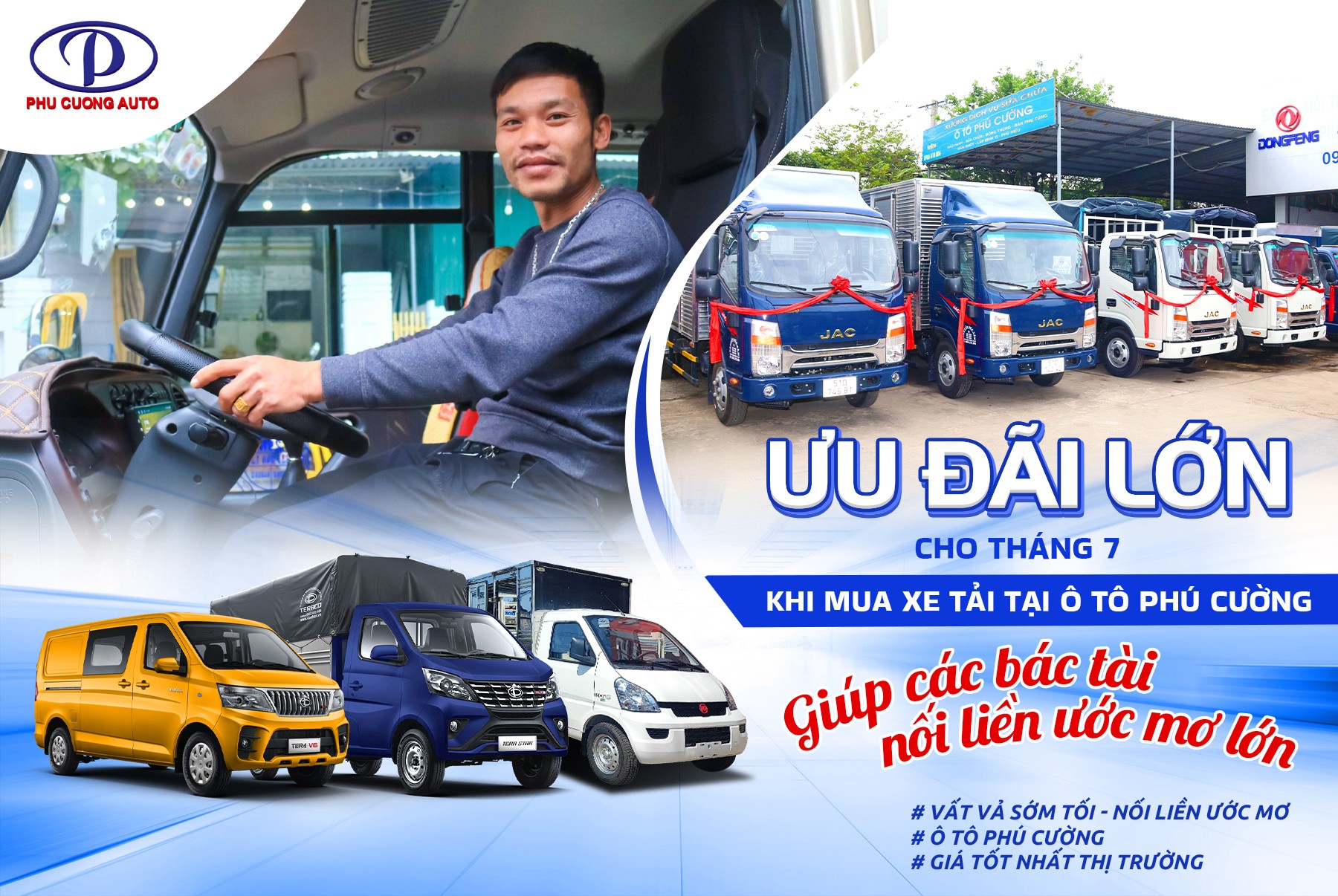 Koop een auto bij Ô Tô Phú Cường en ontvang grote voordelen, de beste prijzen op de markt