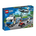 Đồ chơi LEGO City Trực thăng vận tải cảnh sát 60244, bộ lắp ráp máy bay trực thăng, xe tải và xe máy cảnh sát cho bé 5 tuổi trở lên, bán tại Mykingdom