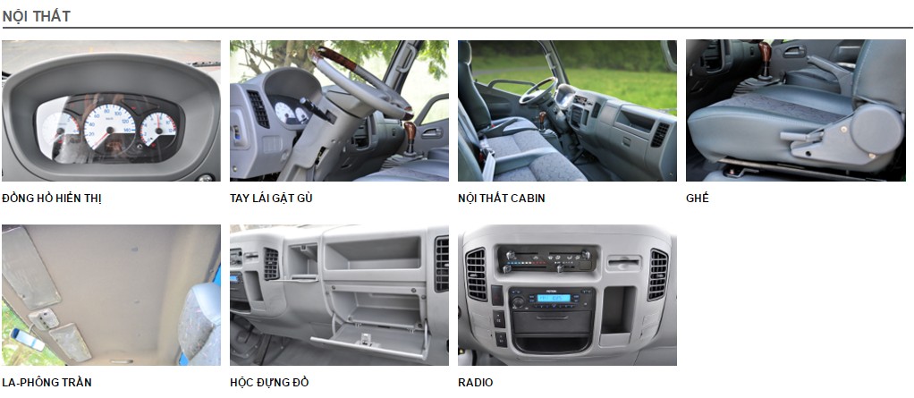 Nội thất Thaco Ollin 700C