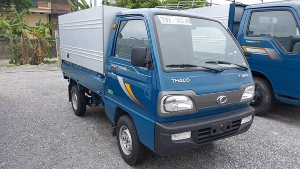 Diện mạo Thaco Towner 500kg màu xanh dương