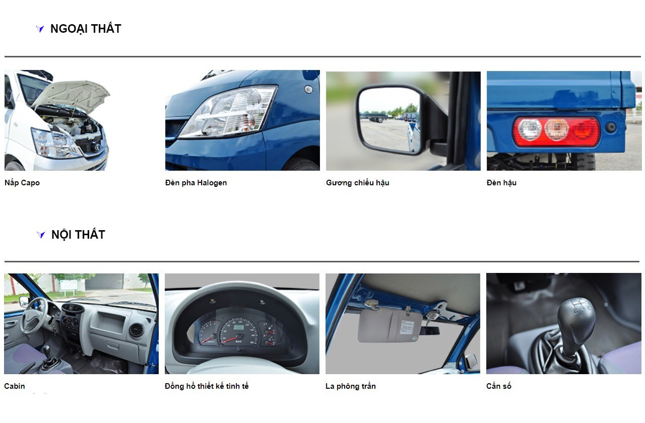 ภายในและภายนอกรถบรรทุก Towner 990
