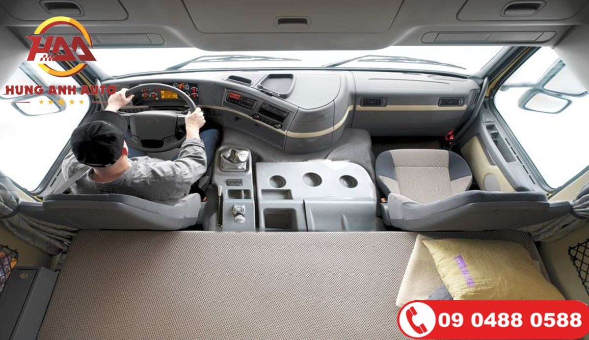 Nội thất xe tải JAC HFC1341KR1T