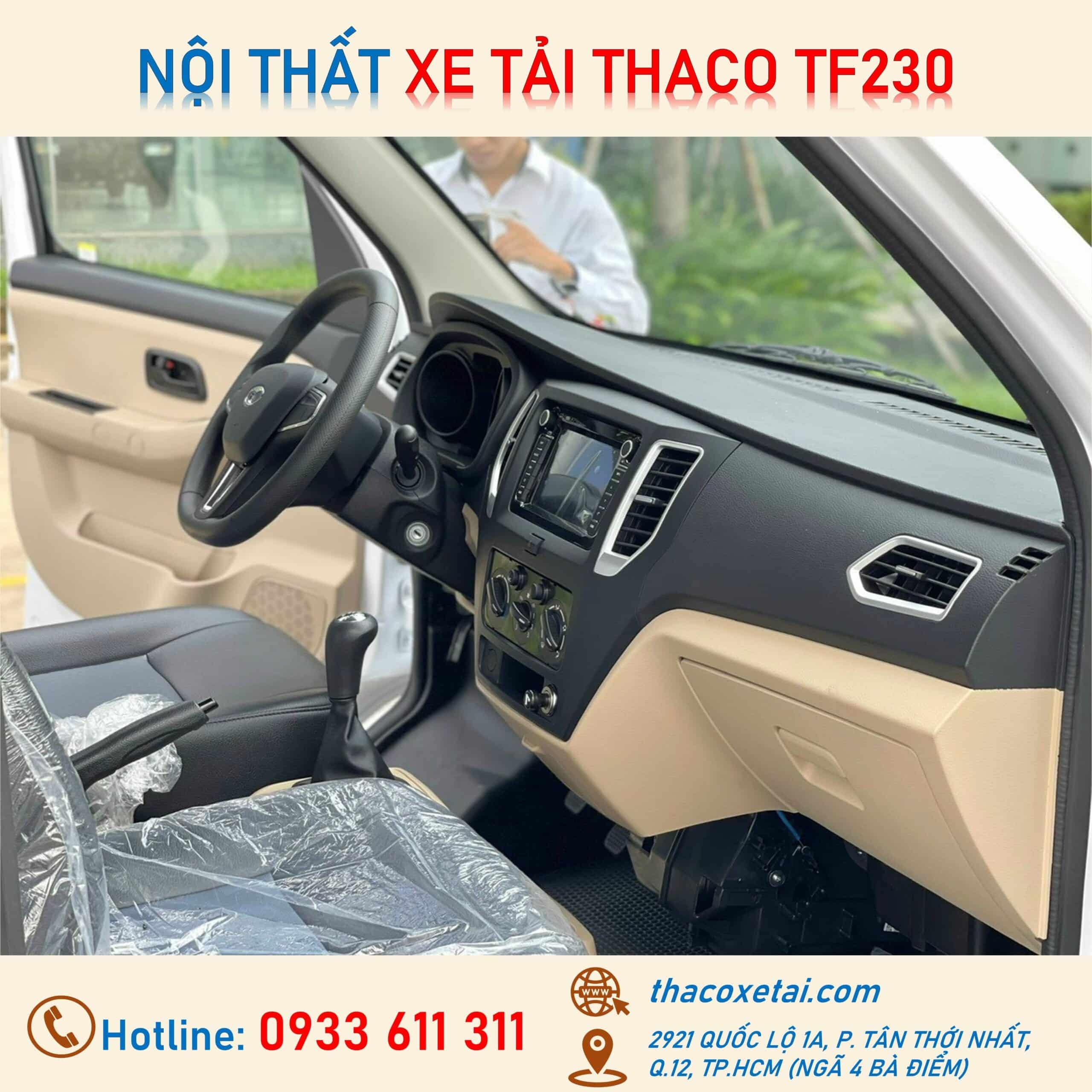 Innenraum des Thaco TF230 Pritschenwagen