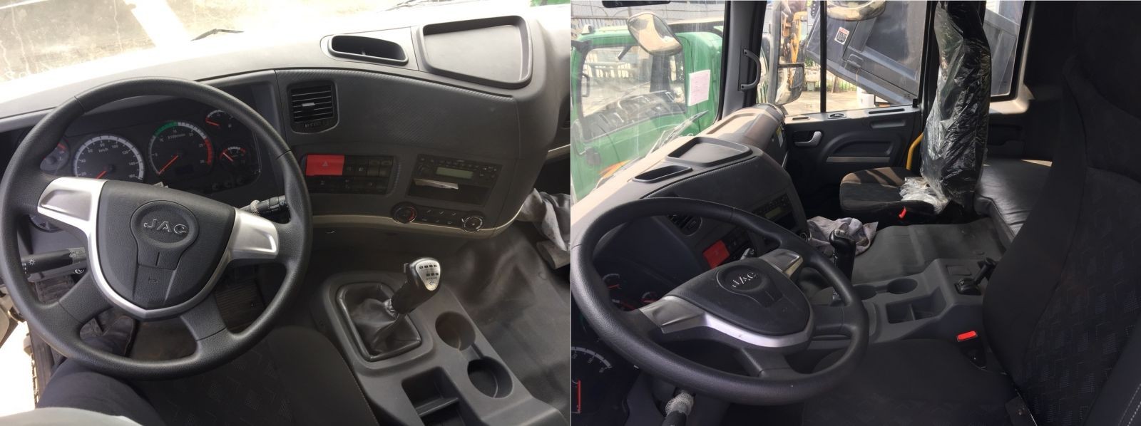 Nội thất cabin xe tải Jac 5 chân 22 tấn sang trọng và tiện nghi
