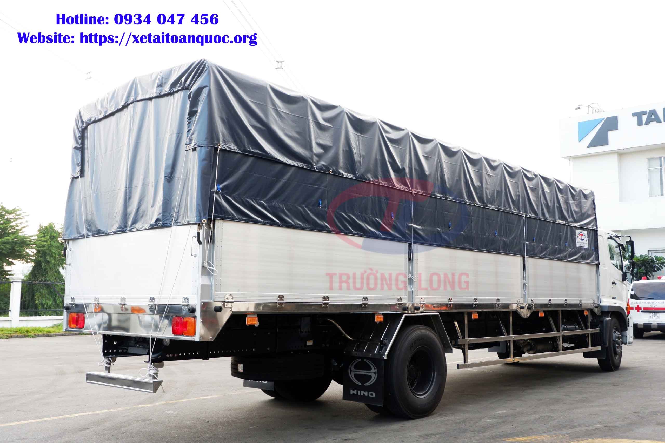 Kích thước lọt lòng thùng xe tải Hino 8 tấn FG8JT7A
