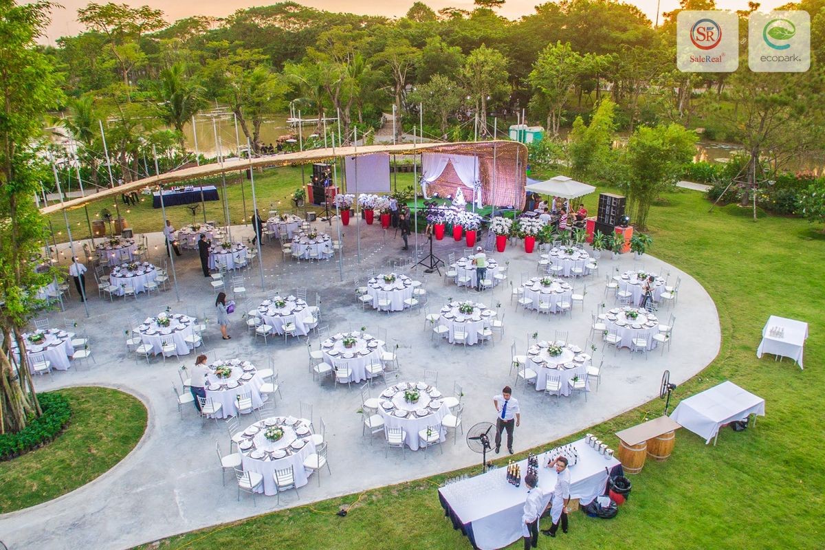 Không gian độc đáo của Paper Pavilion tại công viên Mùa Xuân Ecopark