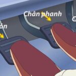 Vị trí chân ga và chân phanh trên xe tải
